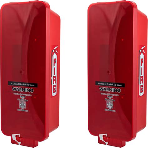 (4 Pack) 10 Lb Red Plastic Commercial Indoor Outdoor Wall Mount Fire ...