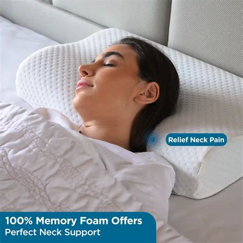 Memory Foam Pillows for Sleeping for Cervical, Lumbar & Knee Pain ...