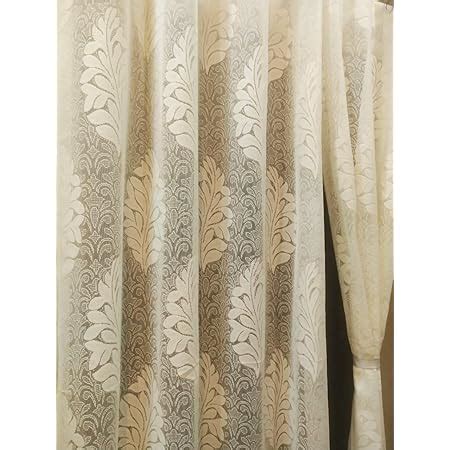 Buy Honger Polyester Beautiful Heavy Tissue Net Floral Semi Transparent ...