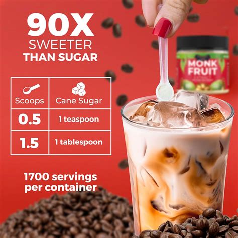 TransparencyFoods 100% Monk Fruit Extract (90X Sweeter Than Sugar ...