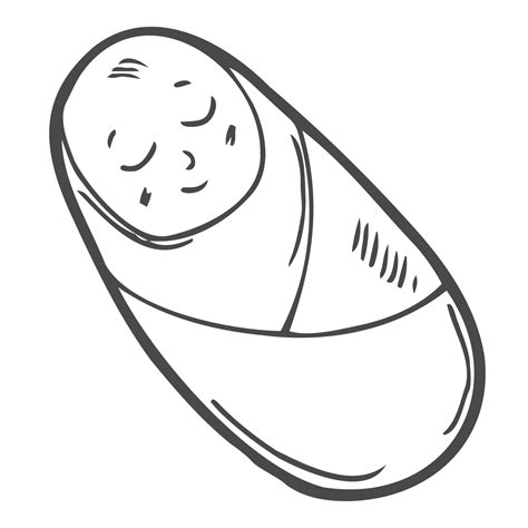 Black And White Baby Clipart