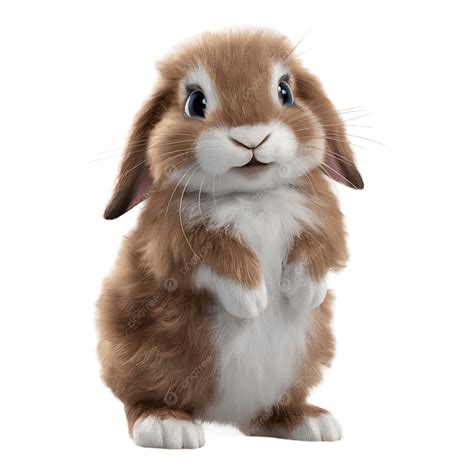 A Brown And White Rabbit Standing On Its Hind Legs, Rabbit, Standing ...