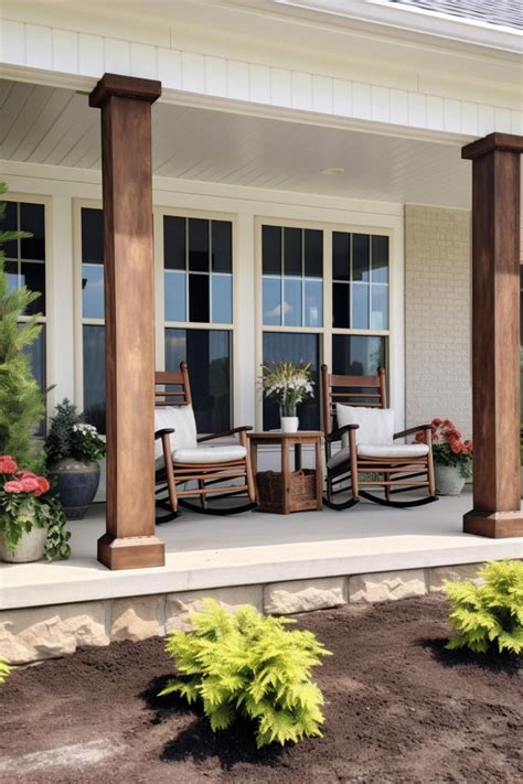 40 Stylish Farmhouse Porch Column Designs for Every Home | House with ...