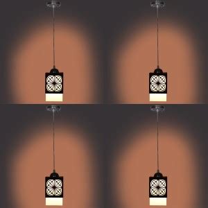 SAVA Wooden Wood Pendant Light Lamp suitable for Living Room(Pack of 4 ...