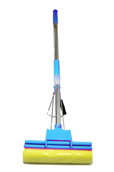 Homejora PVA Sponge Mop for Floor Cleaning, Squeeze Mop with Absorbent ...