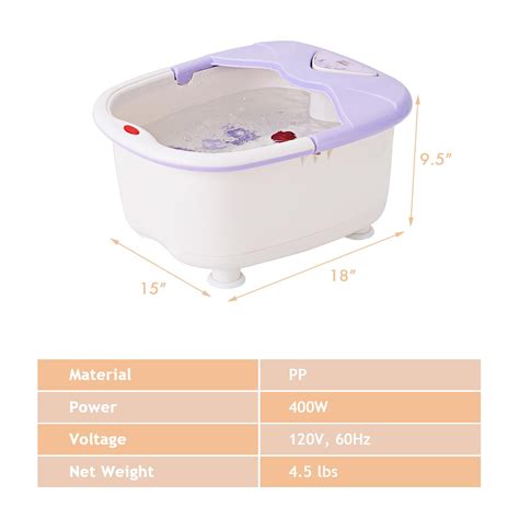 Buy Giantex Foot Spa Bath Massager, Foot Therapy Machine w/PTC Heating ...