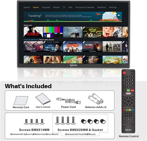 Buy SYLVOX Outdoor TV, 55 inch Waterproof 4K Smart TV, Outdoor ...