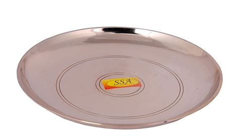 Pure Bronze (Kansa) Thali | Dinner | Plate - (Quater Plate, Curved Des ...