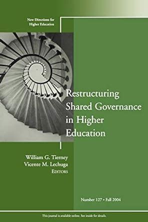 Buy Restructuring Shared Governance in Higher Education: New Directions ...