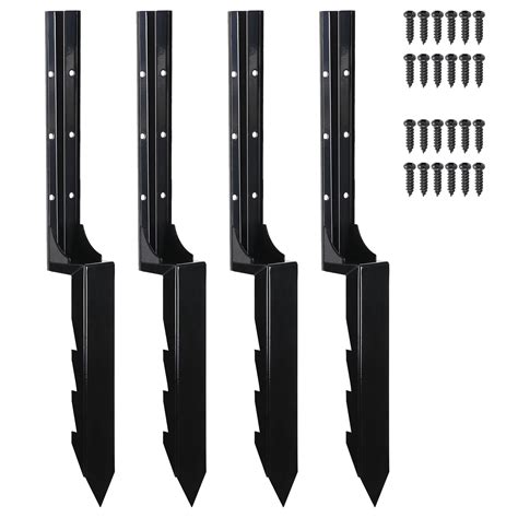 Buy Toriexon Fence Post Repair Stakes 4 Packs, Steel Fence Post Repair ...