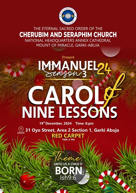 IMMANUEL 24 SEASON 3 CHRISTMAS CAROL OF NINE LESSONS, Area 2, Garki ...