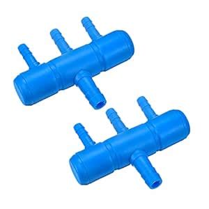 uxcell 2Pcs 8mm to 5.5mm 3 Ways Air Line Tubing Splitter Connector Fish ...