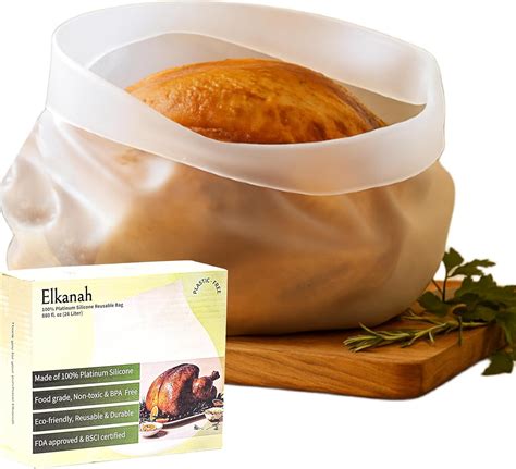 Amazon.com: Elkanah Reusable Silicone Turkey Bags for Roasting|Oven ...