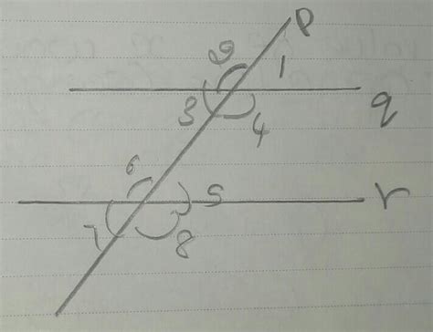 In the given figure P is a transversal to q and y , q||r and angle 1 ...