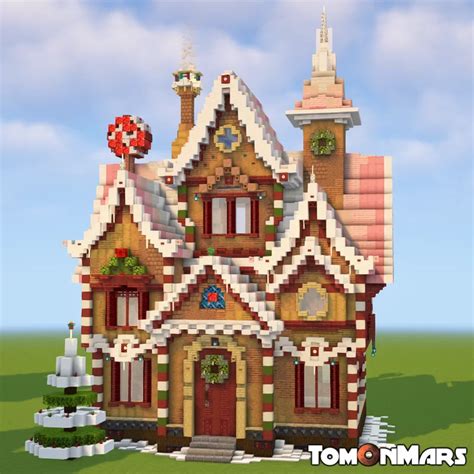 Image result for Gingerbread House Tutorial Minecraft