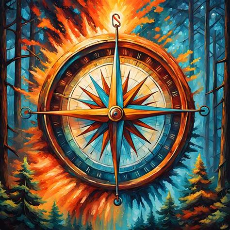 Compass Painting for Sagittarius: Navigating the Path of Adventure and ...