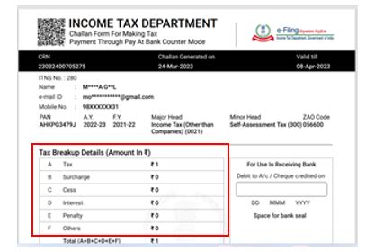 Tax payment over the Counter User Manual | Income Tax Department