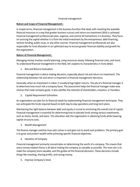 Financial Management PDF and Examples 的图像结果