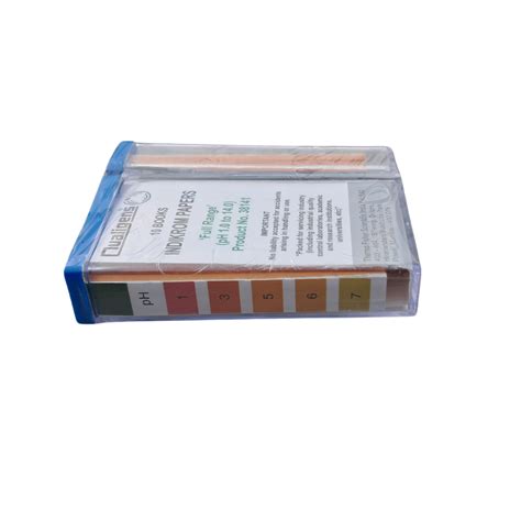 INDIKROM PAPERS Qualigens Full range pH 1 To 14 PH Indicator Papers Fu ...