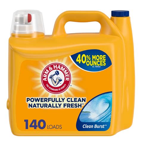 Buy Arm Hammer Clean Burst, 140 Loads Liquid Laundry Detergent, 210 Fl ...