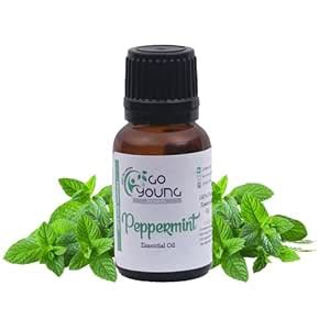GO YOUNG Ayurveda, Peppermint Oil, Essential Oil for Steaming Hair ...