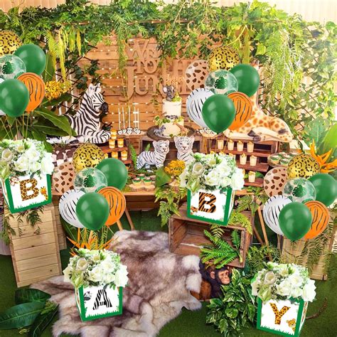 Bessmoso Safari Animals Baby Centerpiece Boxes with Balloons India | Ubuy
