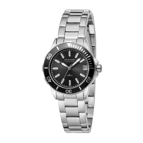 Aberdeen Mini Blacksteel Quartz Women's Watch - S744LDCBSC – Bizotico