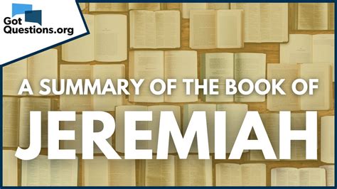 Jeremiah Bible Character A Little Know But Important Biblical
