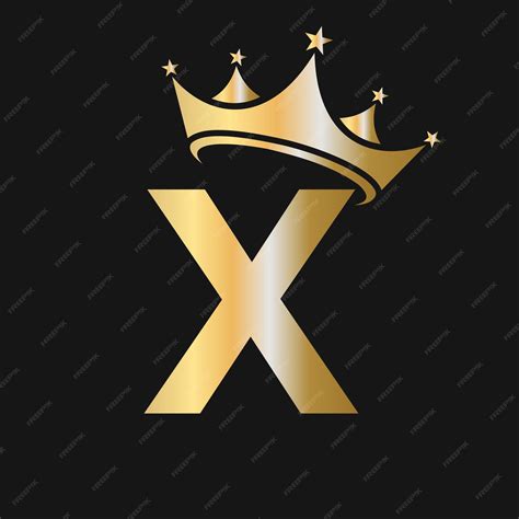 Letter x crown logo crown logo on letter x template for beauty fashion ...