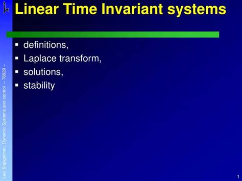 Image result for Time-Invariant System Example