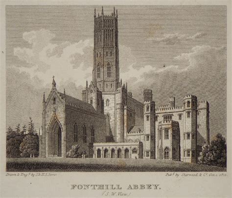 Antique Prints of Fonthill Abbey