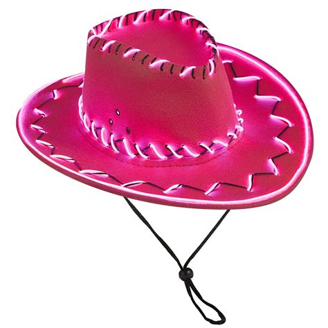 Shuttle tree Women Men Light up Western Cowboy Cowgirl Hat for Carnival ...
