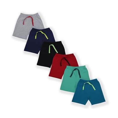 YUV Infant Boys & Girls Multi-Color Pack of 6 100% Soft Cotton Solid ...