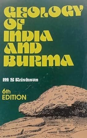 Buy GEOLOGY OF INDIA AND BURMA By MS Krishnan NVB+++ Book Online at Low ...