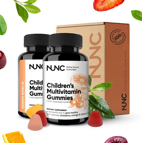 Buy NUNC Kids' Multi Gummies - 2 Pack – Children’s Multi Flavored with ...