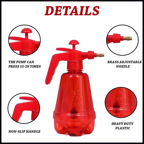 Sanitizer Spray Bottle Pump Pressure Water Sprayers Pesticides Neem Oi