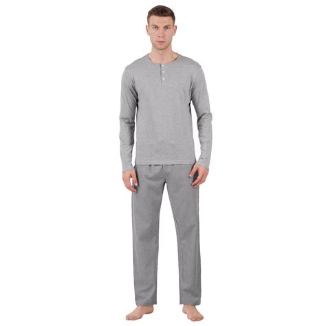 Men’s Nightwear Grey Melange Loungewear Pants – Brown Living™