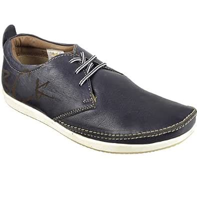 Buy BCK by Buckaroo) Men's Melania Blue Leather Sneakers - 5 UK at ...