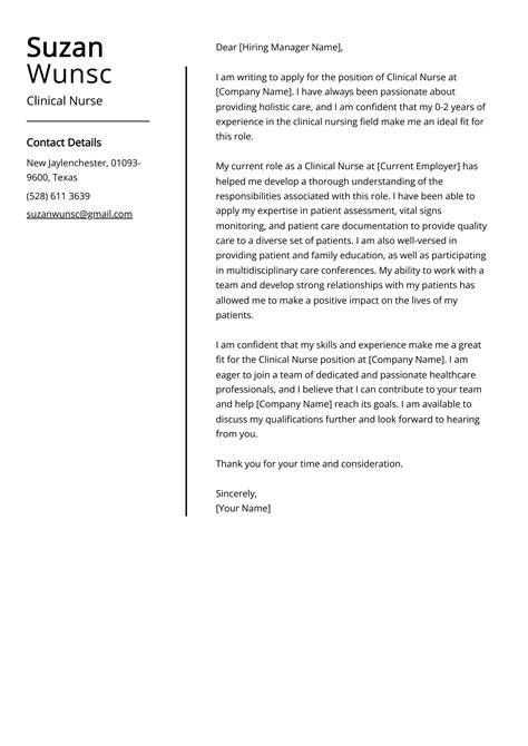 Cover Letter Examples Nursing Australia at Claire Grissom blog