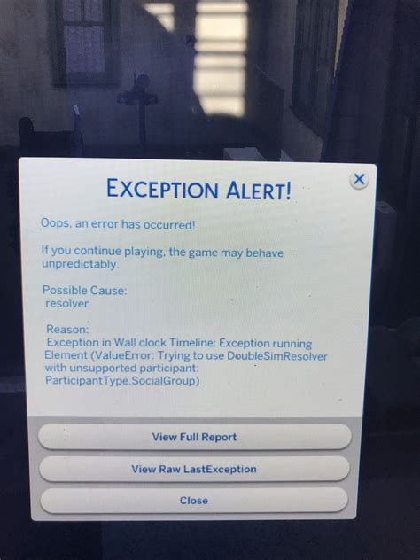 Sims 4 Emty Error Last Exception 的图像结果