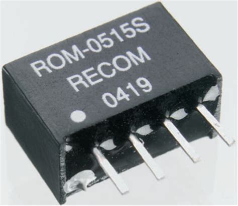ROE-0505S Recom | Recom ROE DC-DC Converter, 5V dc/ 200mA Output, 4.5 → ...