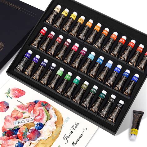 Paul Rubens Artist Watercolor Paint Set,36 * 5 ml Vibrant Colors ...