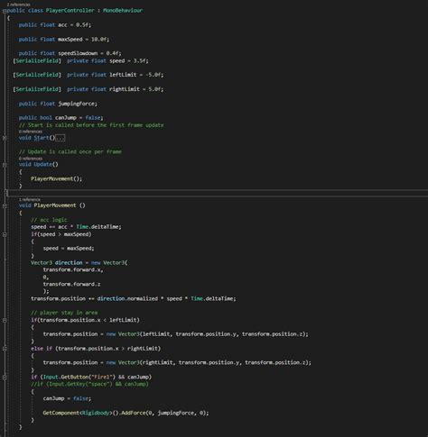 Image result for Unity 3D Player Movement Code