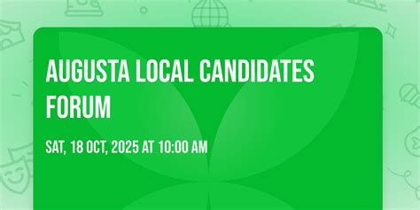 Augusta Local Candidates Forum, Lithgow Public Library, Augusta, 18 ...