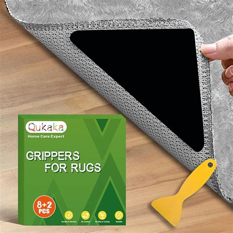 Amazon.com: Qukaka 8+2PCS Non Skid Rug Backing for Hardwood Floors and ...
