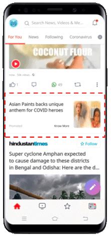 Dailyhunt Advertise Specification