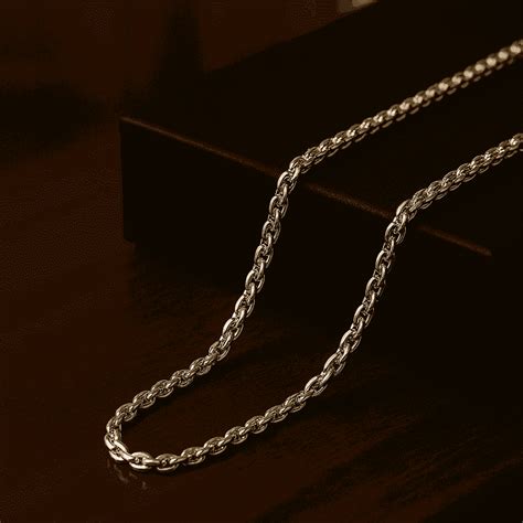 The 925 Sterling Silver Vanguard Chain | Cable Chain – Celestora