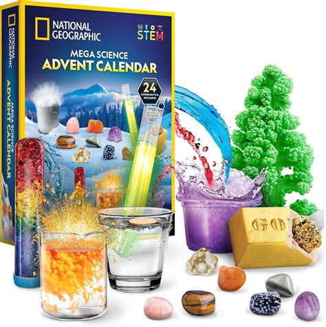 Amazon.com: NATIONAL GEOGRAPHIC Science Kit & Rock Collection Advent ...