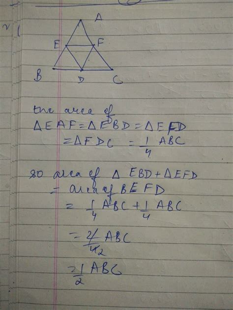 D,E and F are respectively the mid points of the sides BC, CA and AB of ...