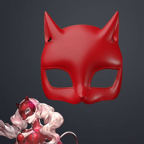 STL file Persona 5 - Ann Takamaki Panther Mask 🎮 ・3D printing template ...